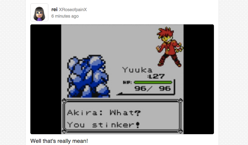 Illustration for article titled Pokémon Red, Blue and Yellow's Miiverse Is Amazing